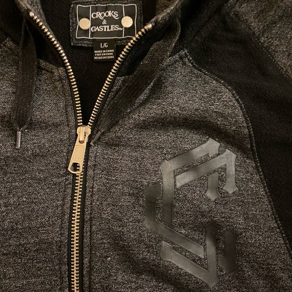 CROOKS & CASTLES MOST HATED ZIP HOODIE - Picture 2 of 6